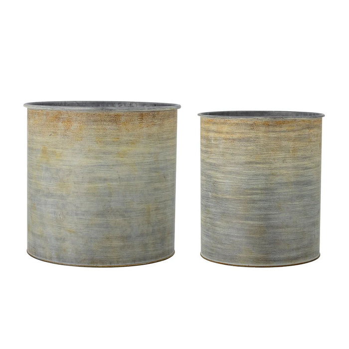 Meick Urtepotteskjuler Natur Metal