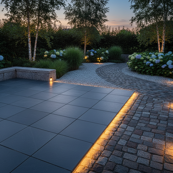 Belysningsplan: Tænk lys ind fra starten af dit belægningsprojekt