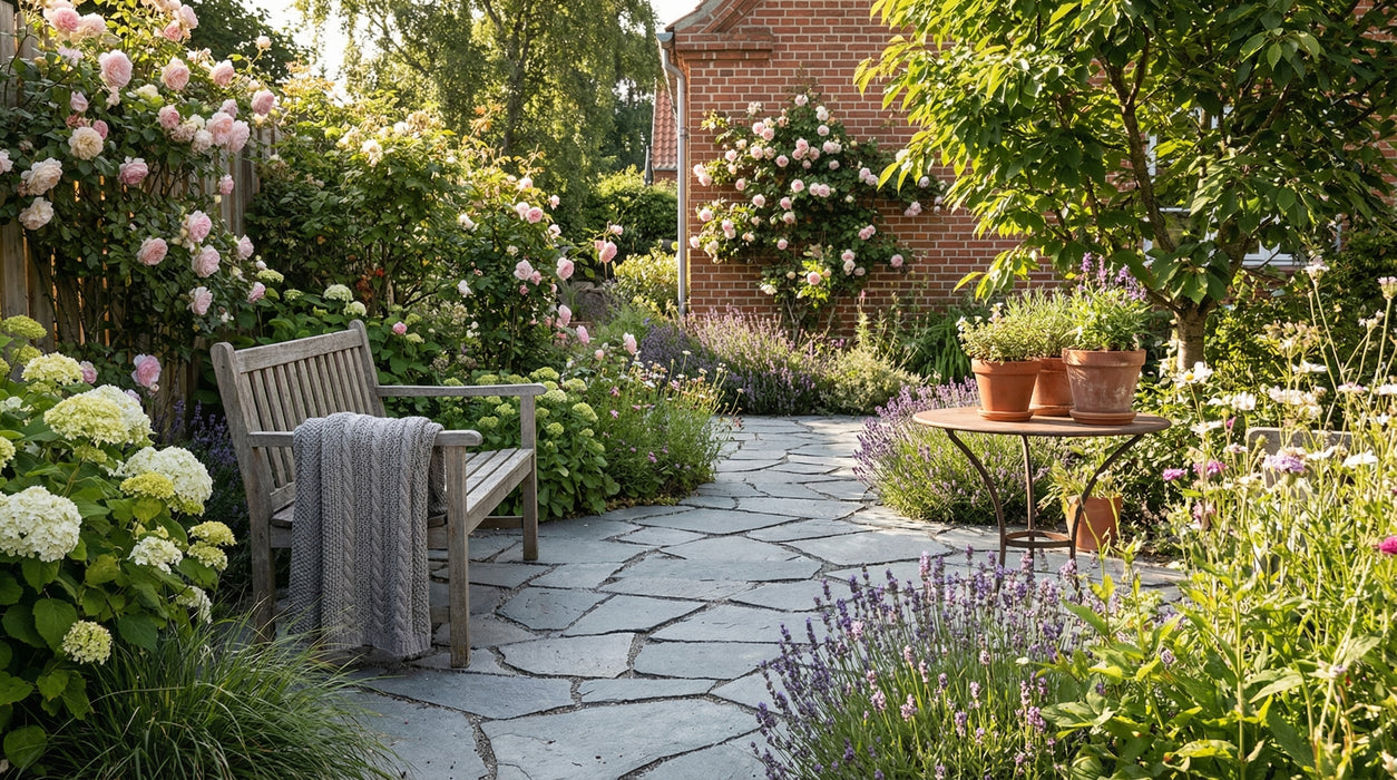 Sandstensplattor, Grigio Antico i romerskt mönster