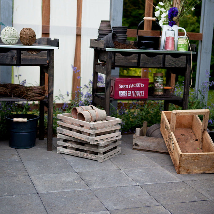 IBF Skiferpræg fliser 30x30x6 cm