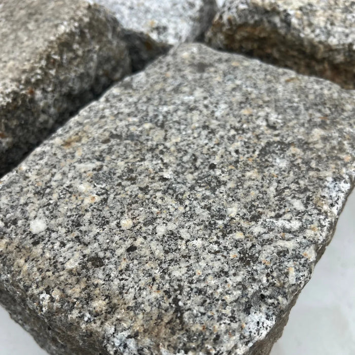 Store grå granit brosten til udendørs belægning – brugte