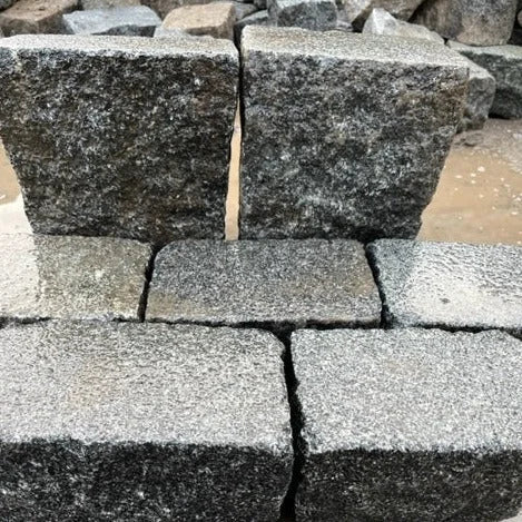 Genanvendte Brosten Stokhugget i grå/sort